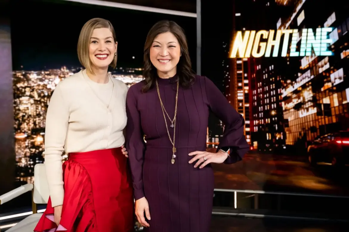 Rosamund Pike at Nightline in New York 03-26-2025