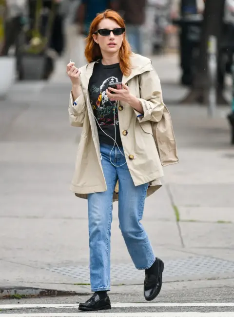 Actress Emma Roberts Spotted Rocking the Streets of New York City 05-13-25