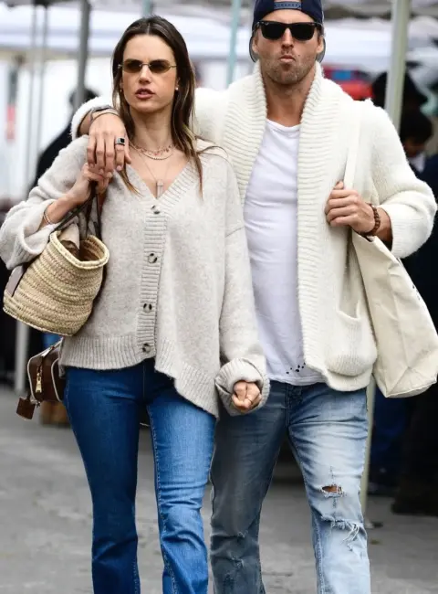 Alessandra Ambrosio Spotted Enjoying Fresh Produce at LA’s Farmer’s Market with Buck Palmer 05-05-25