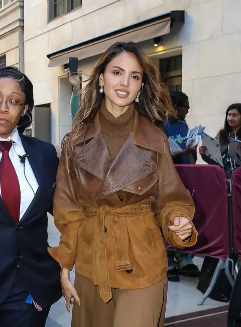 Eiza Gonzalez Spotted Exiting Hotel Before ‘Fountain of Youth’ Premiere in NYC 05-19-25