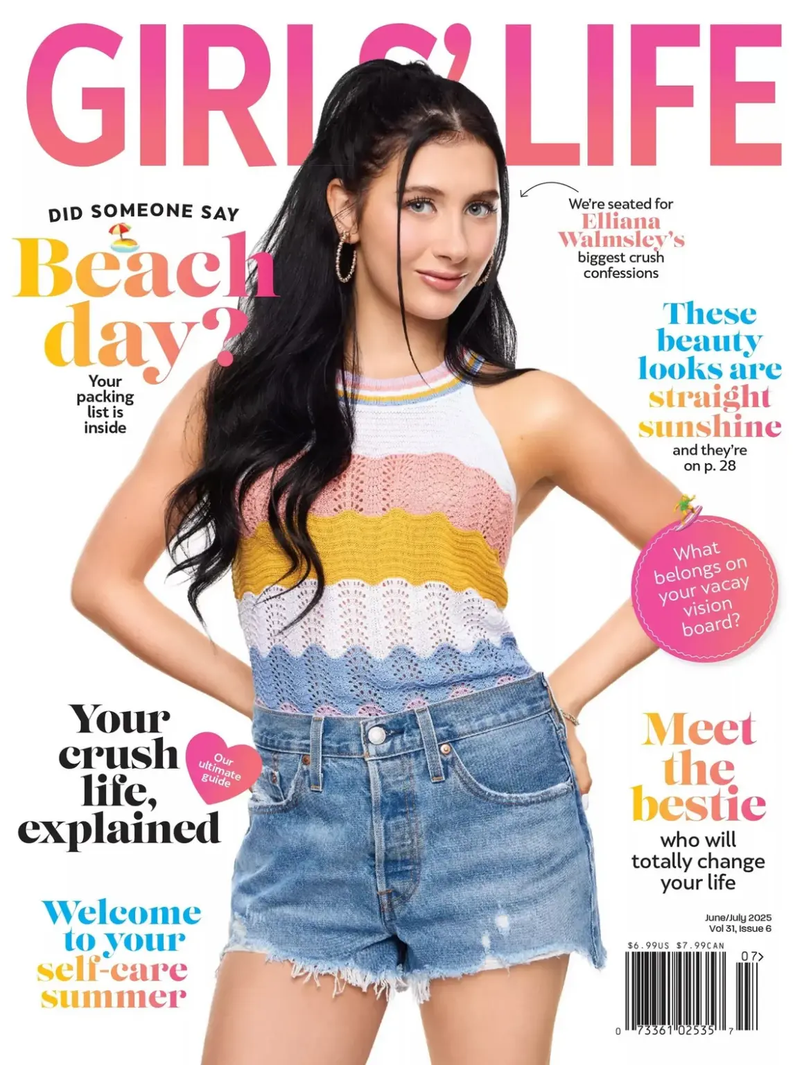 Elliana Walmsley – Girls Life Magazine June/July 2025