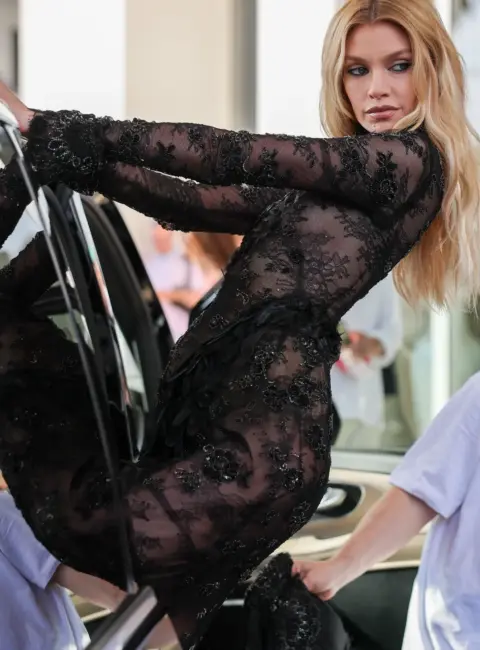 Glamour at Cannes: Stella Maxwell Spotted at Martinez Hotel during 78th Annual Film Festival 05-18-25