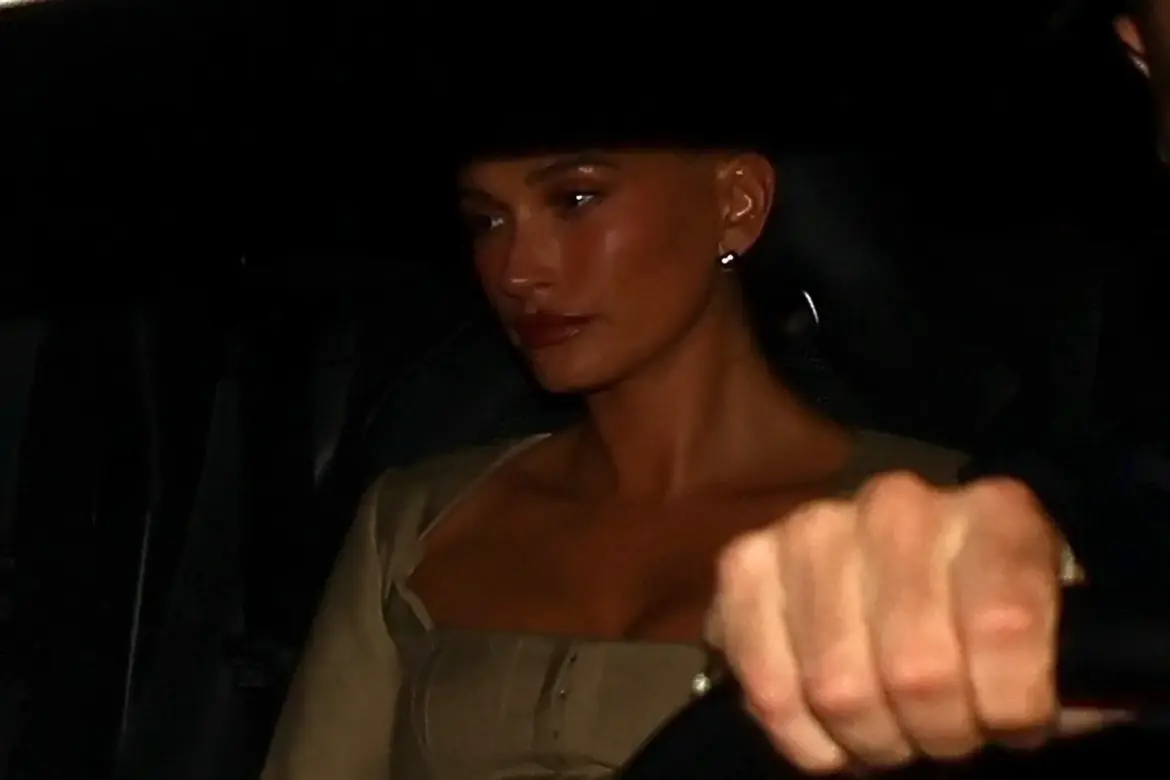 Hailey Bieber Spotted Leaving The Bird Streets Club in West Hollywood 05-24-25