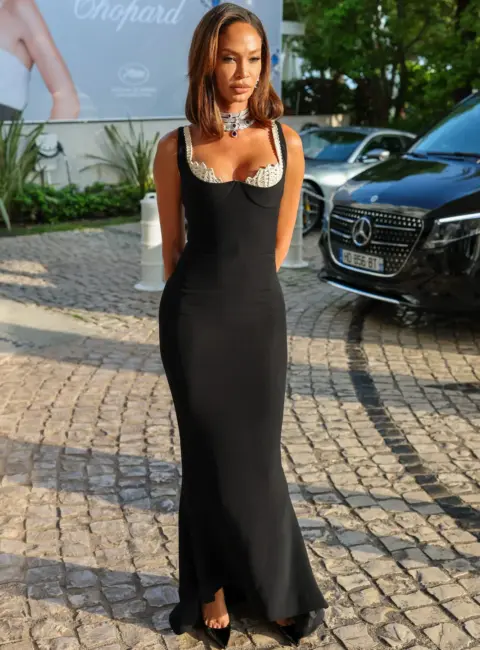Joan Smalls Makes a Stylish Entrance at the Martinez Hotel for the 78th Annual Cannes Film Festival in Cannes 05-18-25