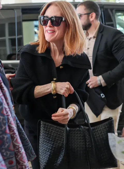 Julianne Moore Spotted at Martinez Hotel During 78th Annual Cannes Film Festival 05-17-25