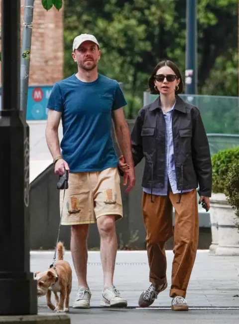 Lily Collins Explores Rome with Husband Charlie McDowell and Furry Friend while on the Set of ‘Emily in Paris’ 05-10-25