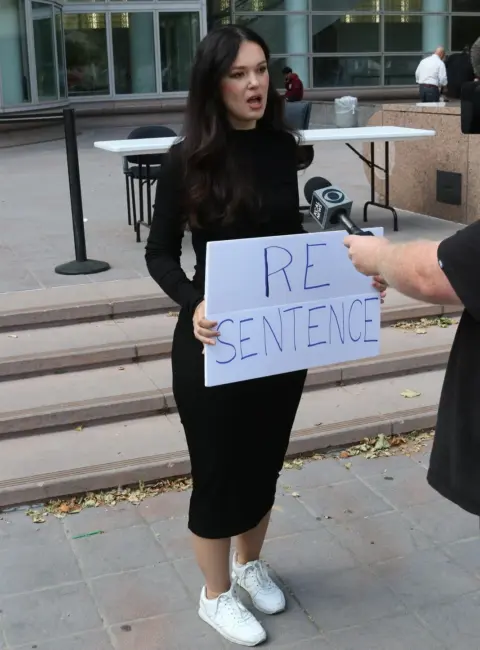 Natasha Blasick Spotted Outside Menendez Brothers Resentencing Hearing in Van Nuys