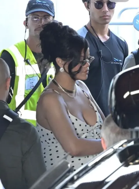 Rihanna at Nice Airport for the 78th Cannes International Film Festival 05-18-25