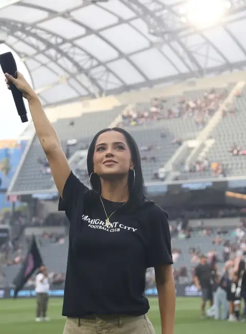 Becky G – Angel City FC vs NC Courage in Los Angeles 06-14-25