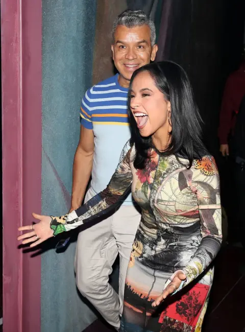 Becky G Visits the Cast of ‘Real Women Have Curves’ on Broadway, New York  06-11-25