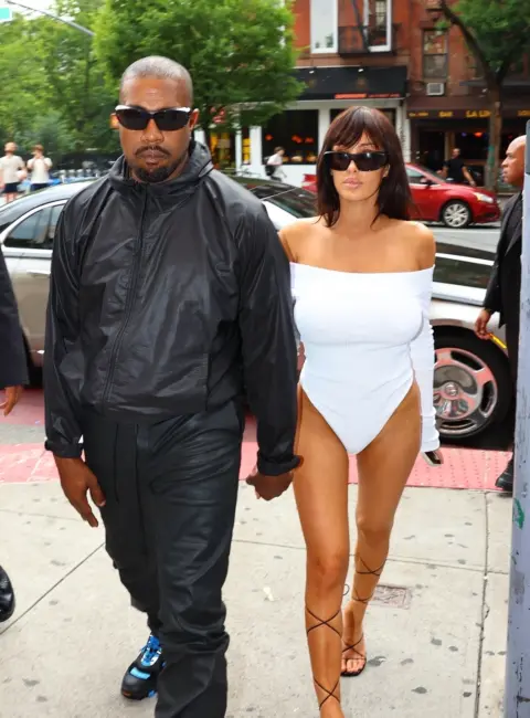 Bianca Censori and Kanye West Spotted at Lucien French Restaurant in New York City 06-21-25