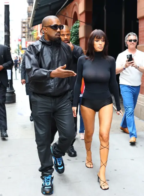 Bianca Censori Flaunts Bold Style in Sheer Black Outfit on NYC with Kanye West 06-21-25