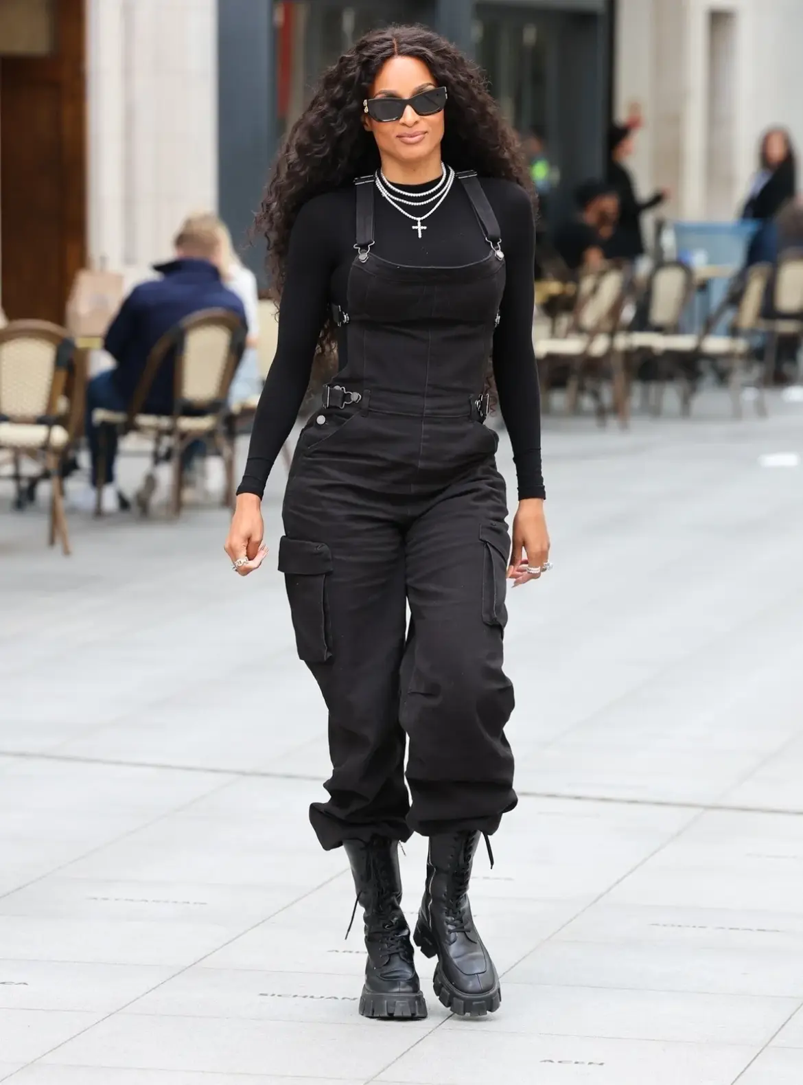 Ciara Turns Heads in Chic All-Black Denim Ensemble During BBC Broadcasting House Visit 06-02-25