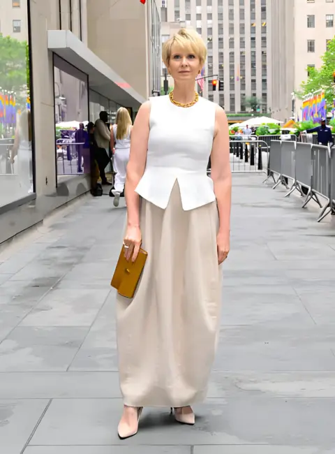 Cynthia Nixon is Seen Arriving at the ‘Today’ show in New York City 06-18-25