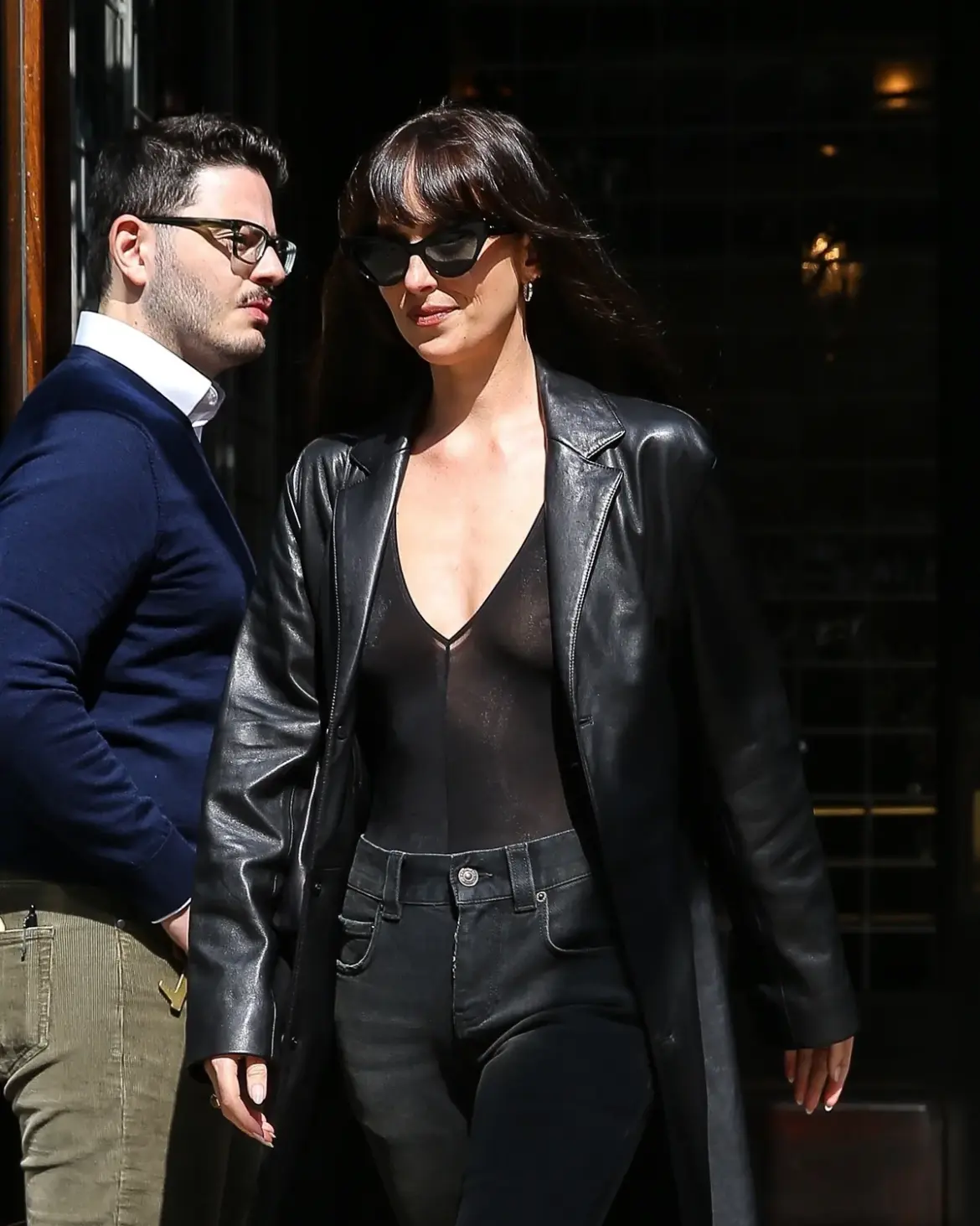 Dakota Johnson Turns Heads while Exiting the Greenwich Hotel in New York City 06-02-25