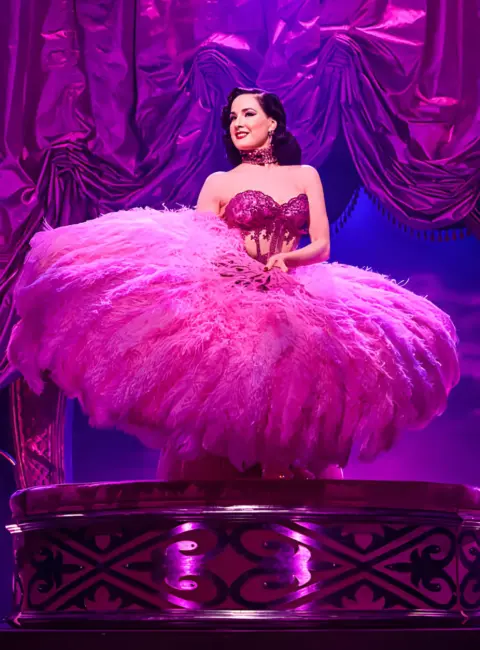 Dita Von Teese Performs on Stage for Dita Von Teese’s ‘Diamonds And Dust’ at the Emerald Theatre in London 06-18-25