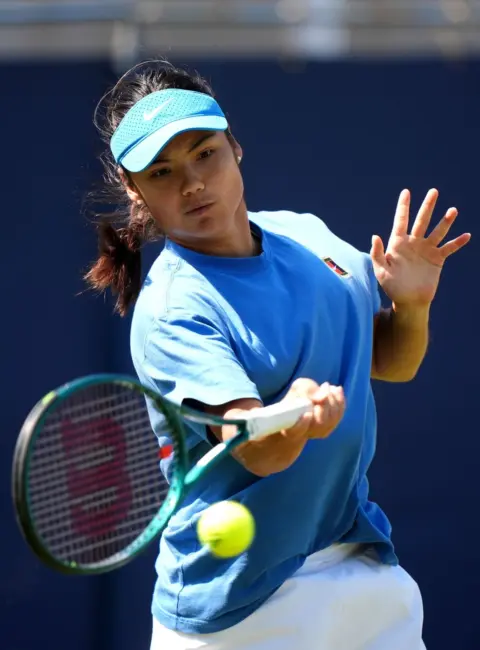 Emma Raducanu Shines in Practice Session at Lexus Eastbourne Open in Eastbourne, England 06-22-25