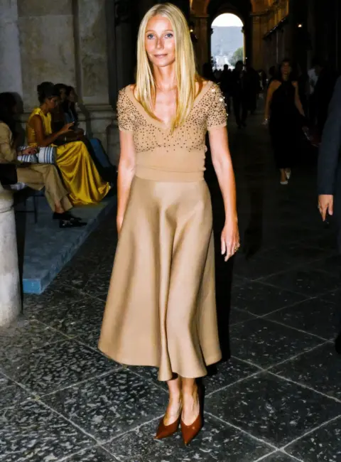 Gwyneth Paltrow – Max Mara Cruise Show 2026, Caserta, Italy 06-17-25