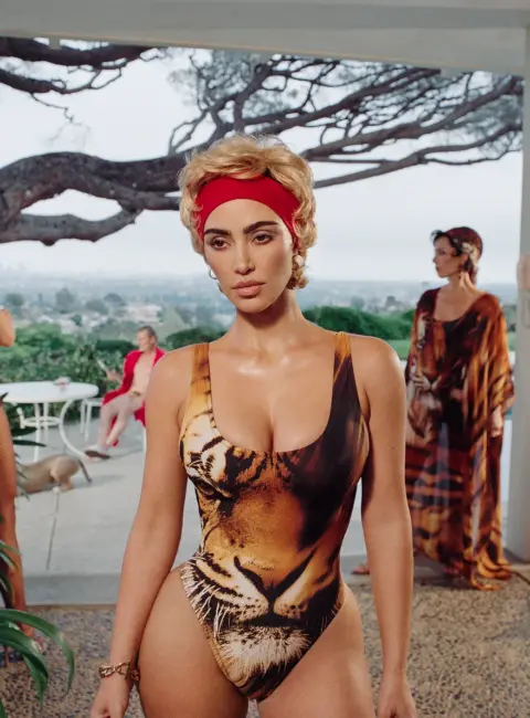 Kim Kardashian for Roberto Cavalli Swimwear Photoshoot June 2025