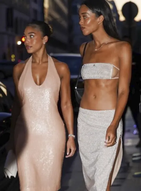 Laura Harrier and Lori Harvey Shine in Glamorous Dinner Looks in Paris 06-28-25