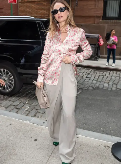 Lily James Arrives at Spring Studios in New York 06-08-2025