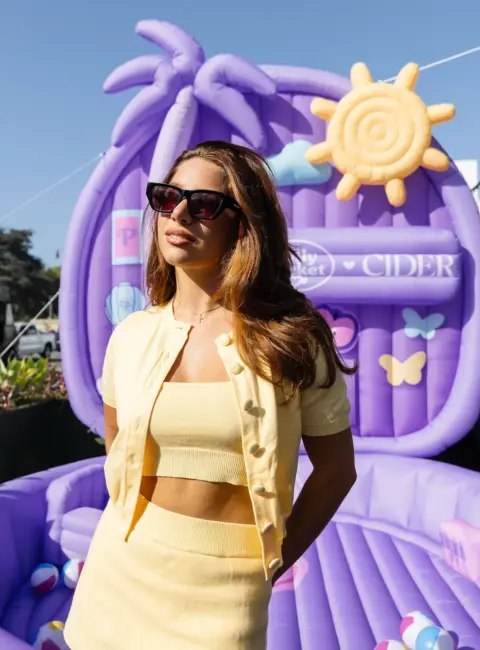 Mackenzie Ziegler – Cider x Polly Pocket pop-up at Alfred Coffee, Beverly Hills  06-22-25