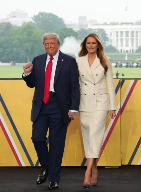 Melania Trump – Army 250th Anniversary Parade in Washington 06-14-25