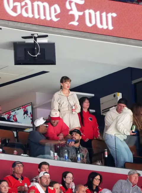 Taylor Swift at Game Four of Stanley Cup Final in Florida 06-12-25