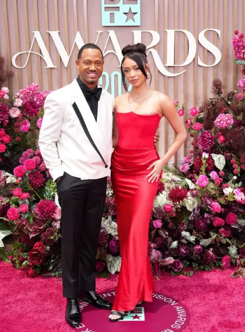 Terrence J and Mikalah Sultan – 2025 BET Awards at Peacock Theater in Los Angeles 06-09-25