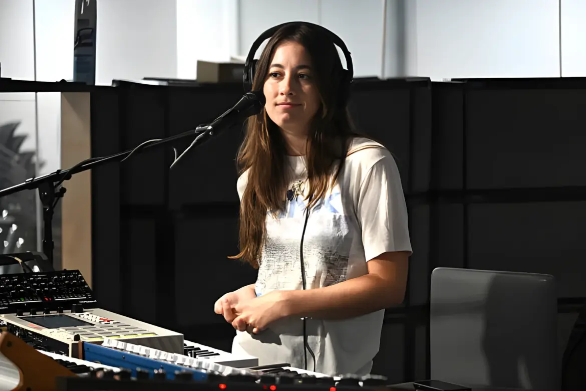 Aidan Noell (of the band Nation of Language) Performs at SiriusXM Studios 07-24-25