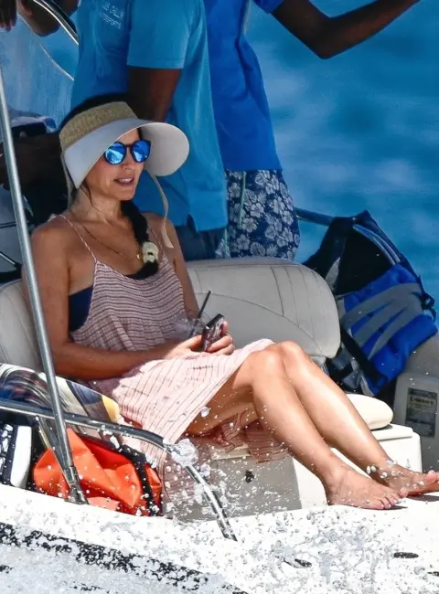 Andrea Corr Delights in Barbados Boat Adventure 07-29-25