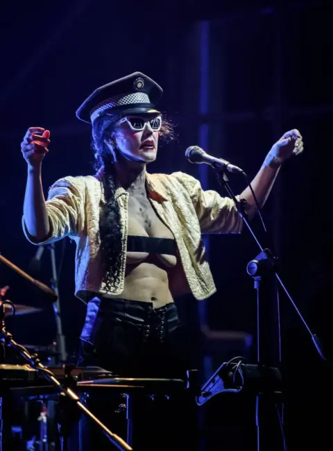 Bianca Casady (of CocoRosie) Performs Live in Concert at Casa del Jazz in Rome, Italy 07-28-25