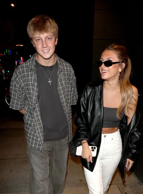 Coco Quinn Out and About with Stefan Benz in Los Angeles 07-02-25