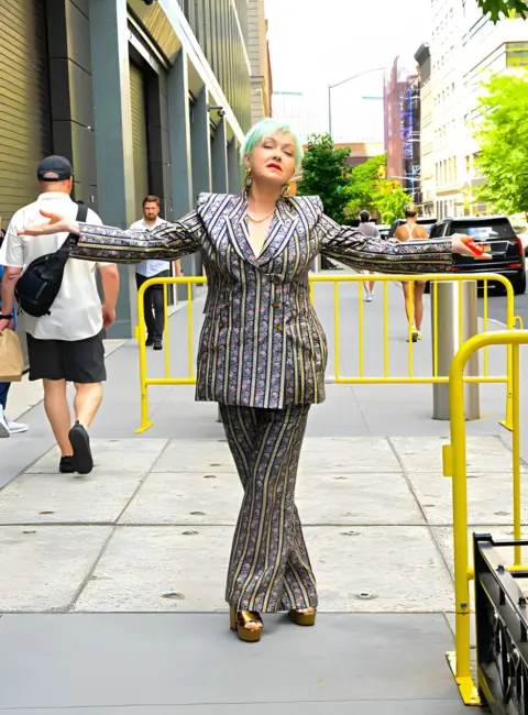 Cyndi Lauper is Seen Leaving ‘Good Morning America’ in New York 07-08-25