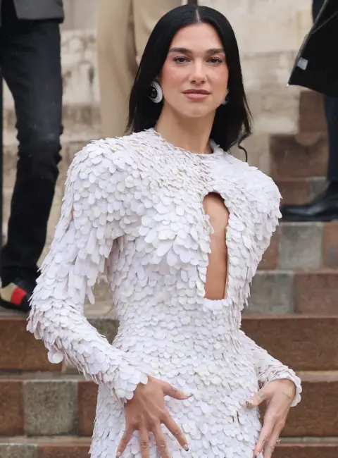 Dua Lipa Attends Schiaparelli Haute Couture F/W 25/26 Show at Paris Fashion Week in Paris, France 07-07-25