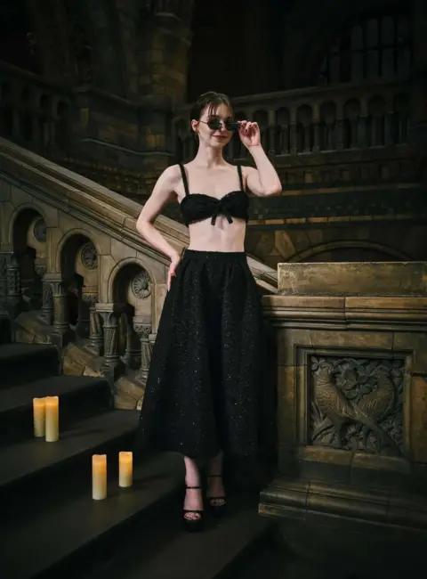 Emma Myers – At the Natural History Museum in London to Promote Wednesday Season 2 07-28-25