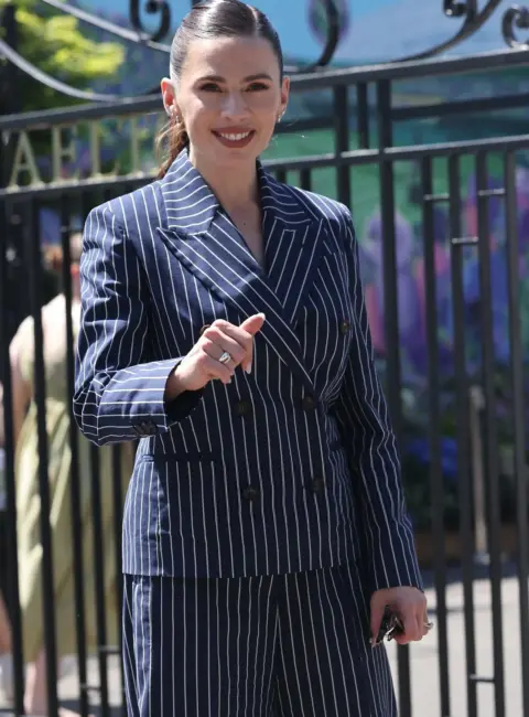 Hayley Atwell Attends Day 13 of Wimbledon in London 07-12-25