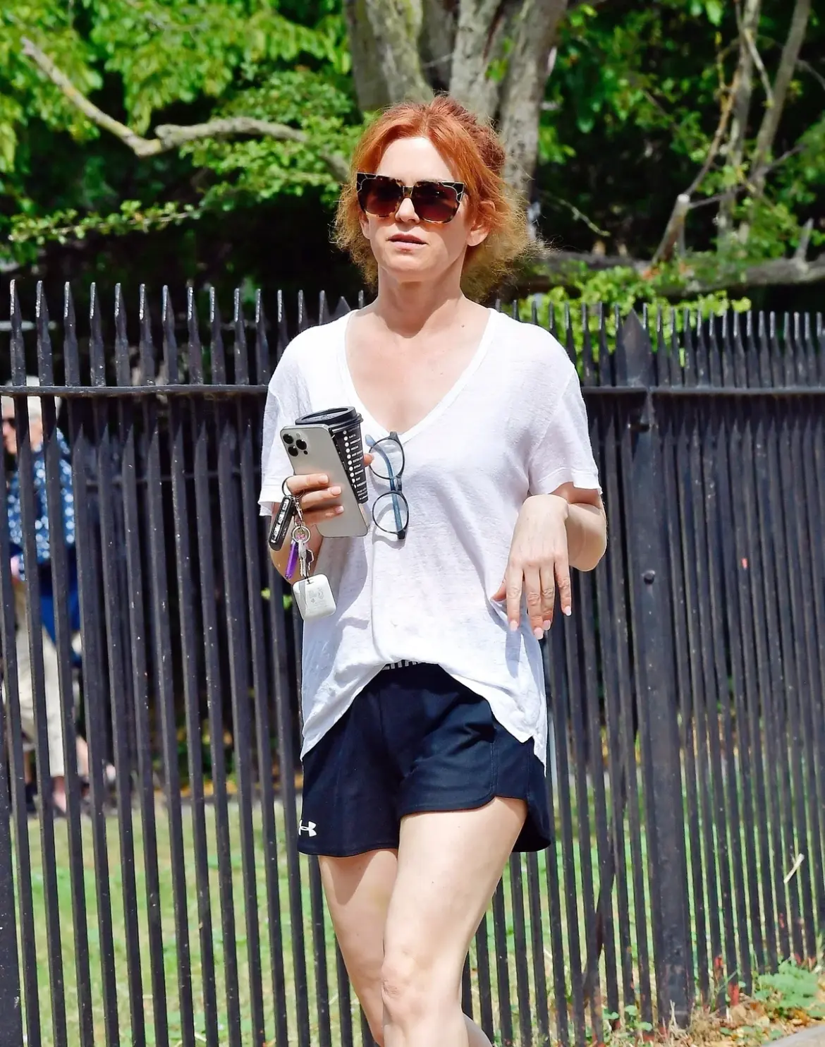 Isla Fisher Spotted in Sunny London 07-14-25