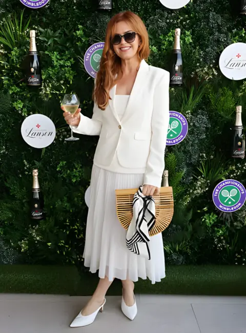 Isla Fisher with Champagne Lanson at The Championships in Wimbledon, England 07-13-25