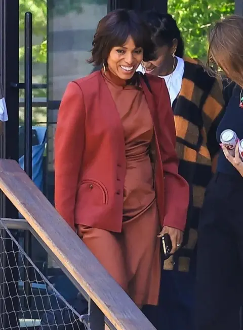 Kerry Washington Spotted on the Set of ‘Imperfect Women’ in LA 07-02-25