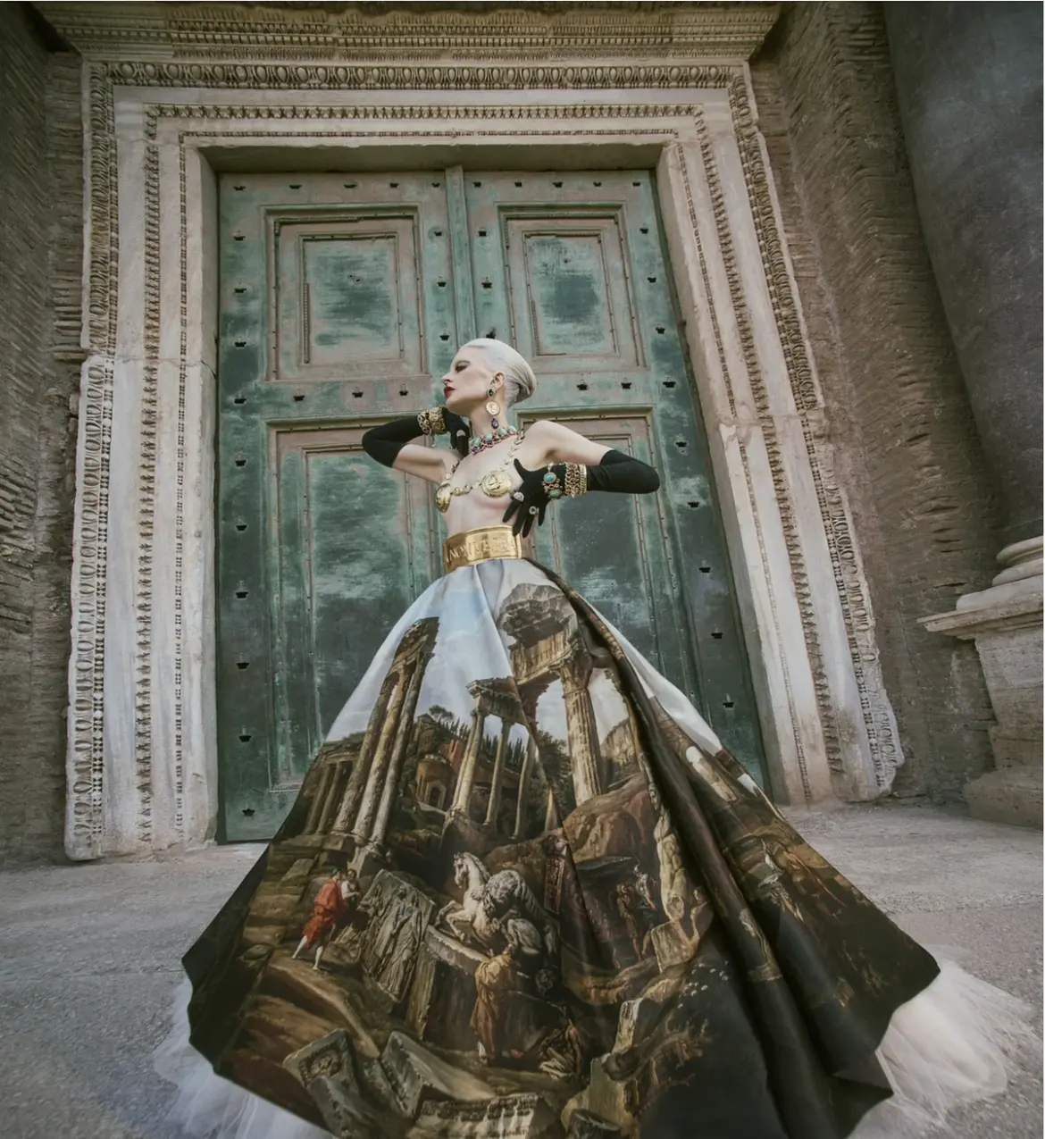 Kristen McMenamy – Alta Moda Roma 2025 Campaign