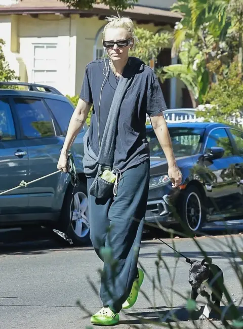 Lauren Wasser Takes a Leisurely Walk with Her Furry Friends in Sunny Los Angeles 06-30-25