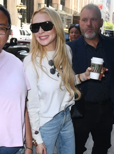 Lindsay Lohan Radiates Joy as She Meets Fans Following ‘Freakier Friday’ Event in NYC 07-28-25