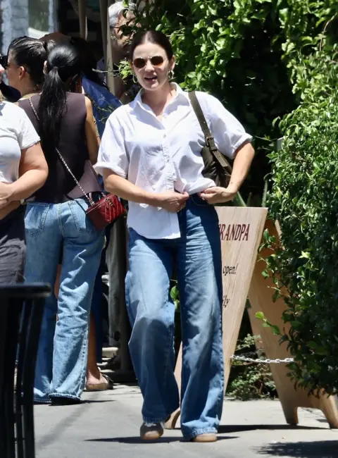 Lucy Hale Out for Lunch at All Time in Los Feliz 07-30-25