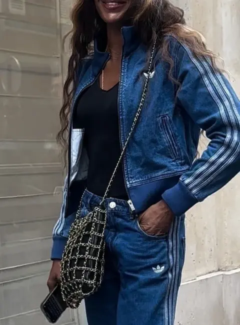 Naomi Campbell Turns Heads in Chic Blue Adidas Ensemble on Parisian Streets 07-07-25