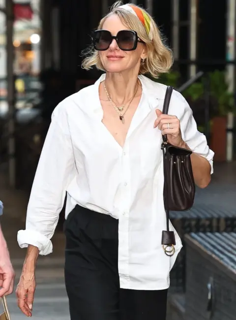 Naomi Watts and Crudup Step Out in Style in Tribeca 07-28-25