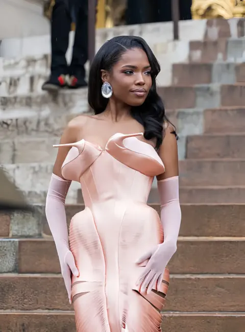 Ryan Destiny – Paris Fashion Week, Schiaparelli Haute Couture Fall/Winter 2025/2026 show in Paris 07-07-25