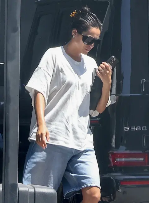 Shay Mitchell Arrives at a Studio in Los Angeles 07-28-25