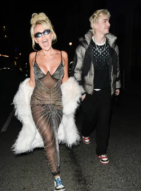 Tallia Storm Leaving the Universal Music Brit Awards Afterparty 03-02-2025