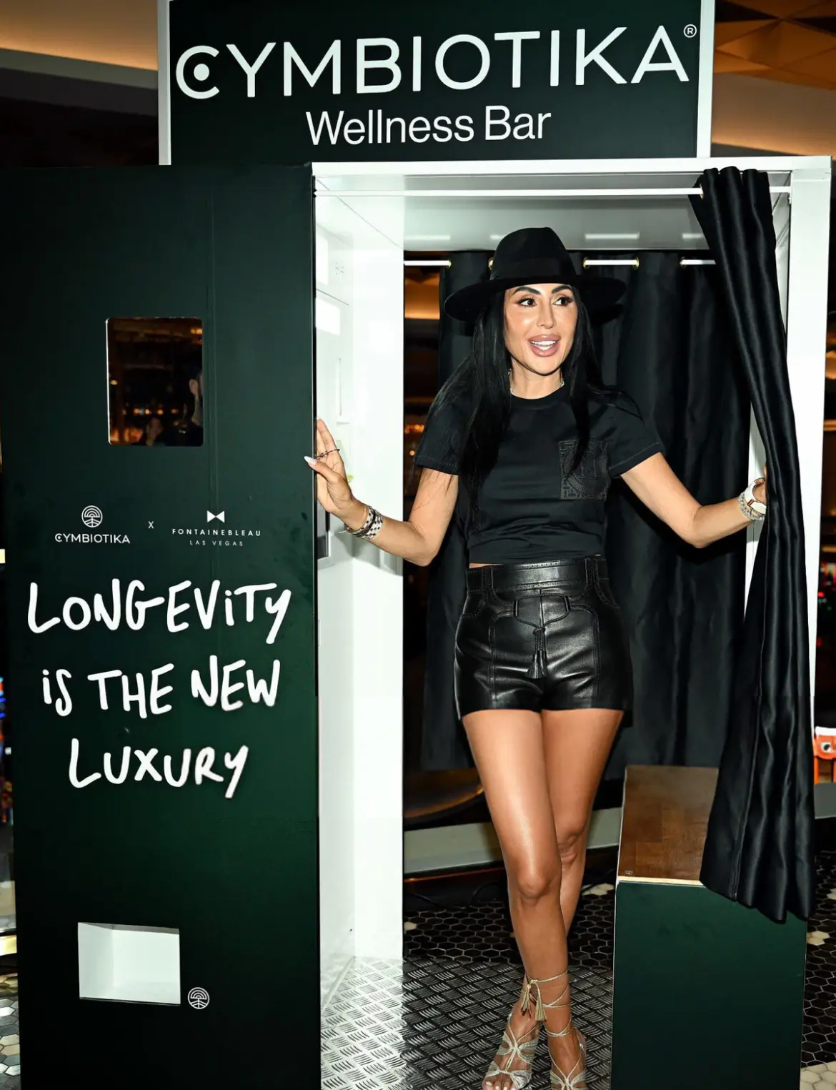 Durana Elmi (Co-Founder & COO, Cymbiotika) – Attends Cymbiotika Wellness Bar Grand Opening Event at Fontainebleau Las Vegas in Las Vegas, Nevada 08-30-2025